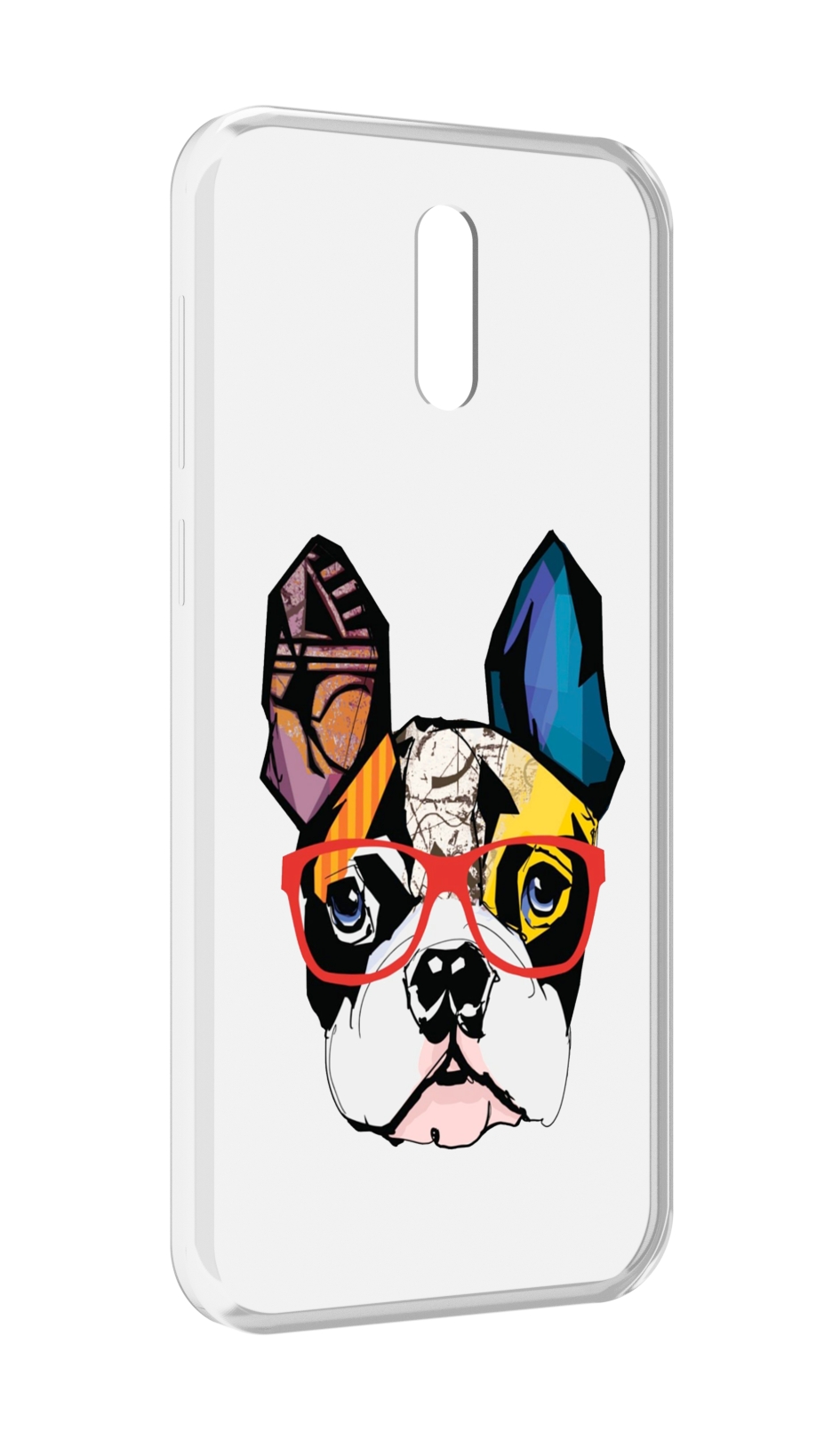 

Чехол MyPads Мопс-в-очках для Alcatel 3L (2019), Прозрачный, Tocco