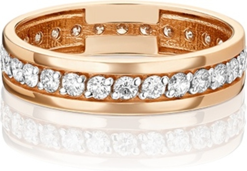 

Кольцо из золота р. 20 PLATINA jewelry 01-1064-00-101-1110-30, бриллиант, 01-1064-00-101-1110-30