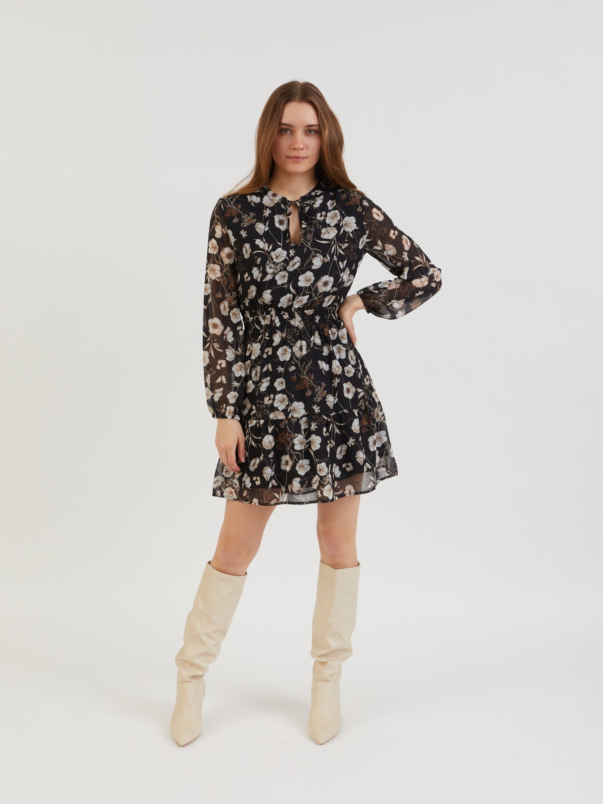 

Платье женское Zolla z02132826209399P0 черное XL, z02132826208359P0