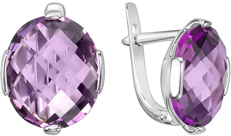 

Серьги женские из золота ALORIS 1476А, аметист, 1476А
