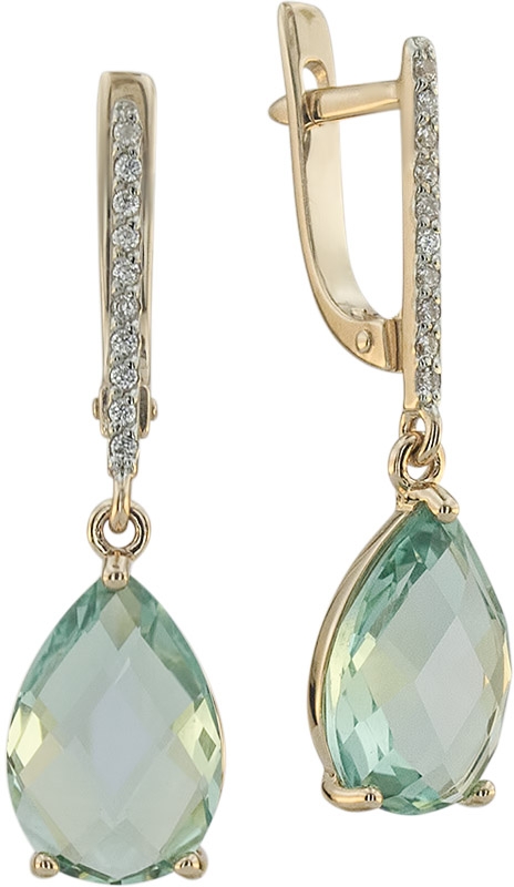 

Серьги женские из золота ALORIS 1621НаноакваКц, аквамарин/фианит, 1621НаноакваКц