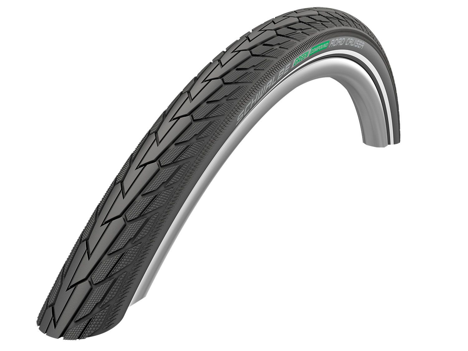 фото Велопокрышка 28"schwalbe road cruiser plus 28x1.75 punctureguard,twinskin hs484 green50ep