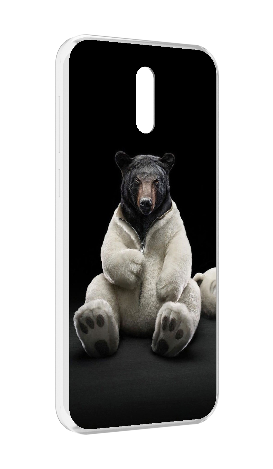 

Чехол MyPads Медведь-бурый-белый для Alcatel 3L (2019), Прозрачный, Tocco