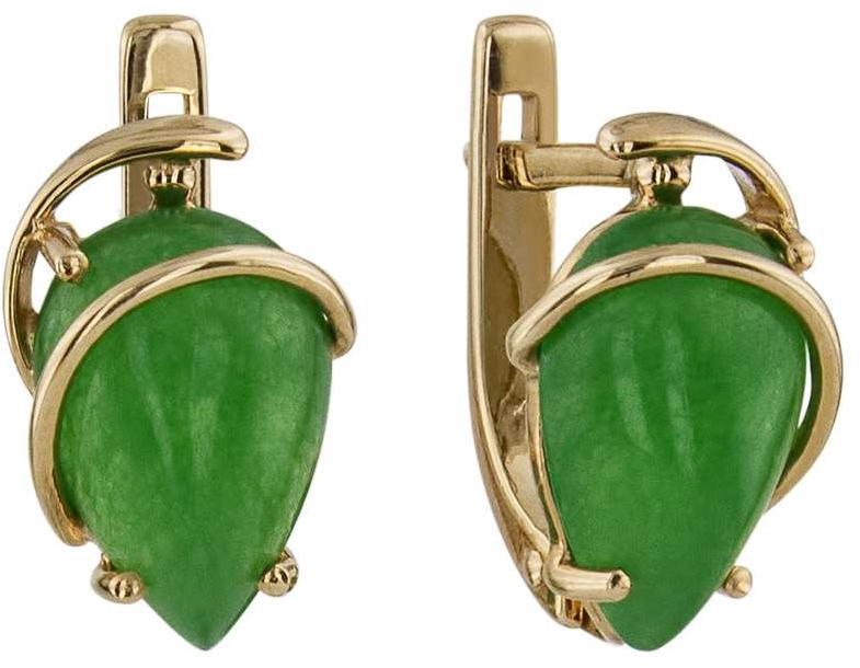 

Серьги женские из золота ALORIS 258Агз, агат, 258Агз