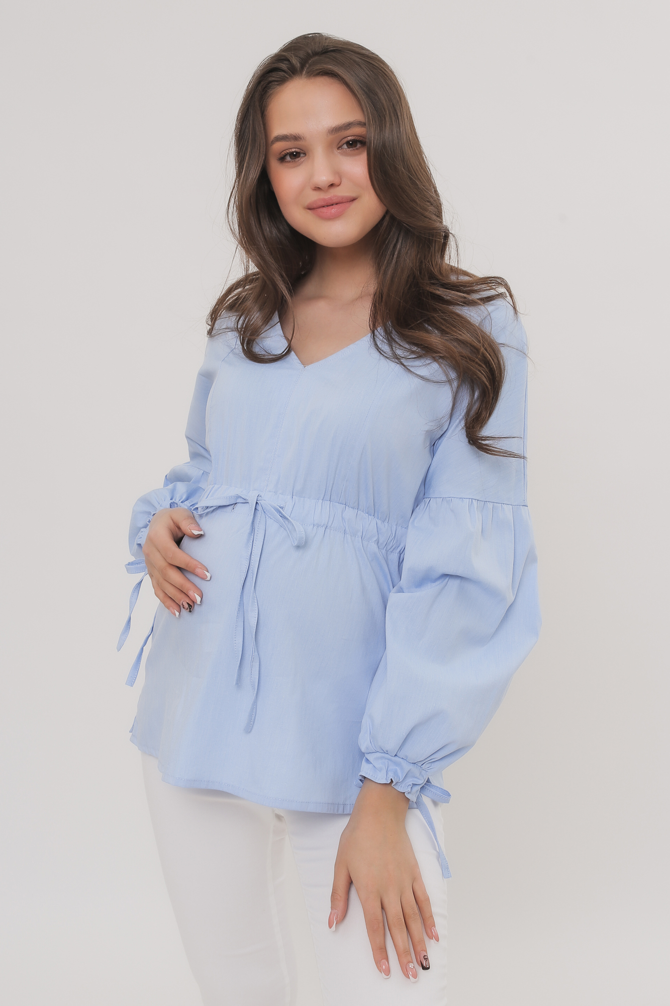 

Блуза для беременных женская Mama's fantasy 04-41922MF голубая 48 RU, 04-41922MF