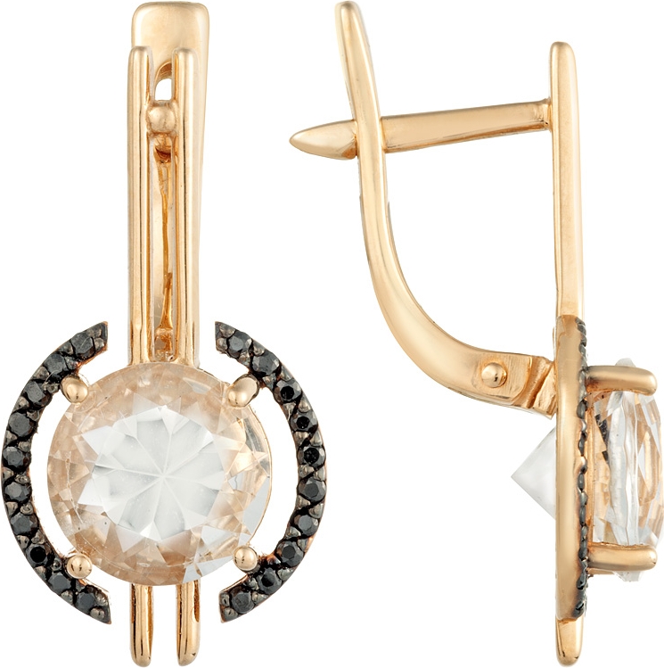 

Серьги женские из золота ALORIS 302ГхКц, фианит/горный хрусталь, 302ГхКц