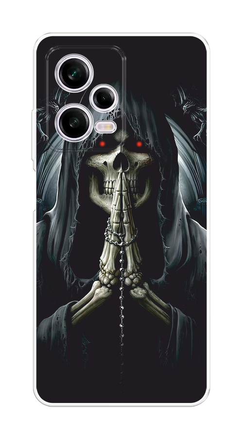 

Чехол на Xiaomi Redmi Note 12 Pro 5G "Молитва", Серый, 317050-1