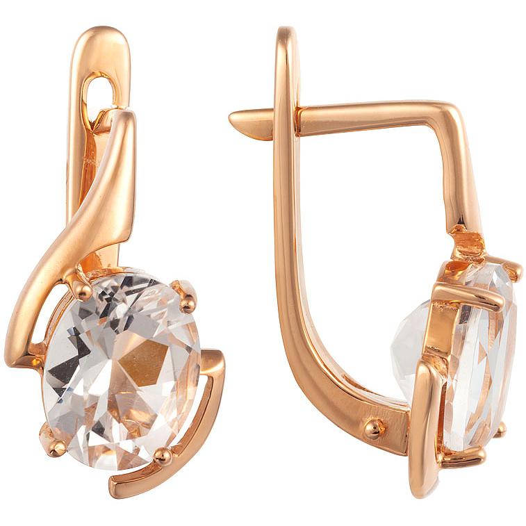 

Серьги женские из золота ALORIS 618Гх, горный хрусталь, 618Гх