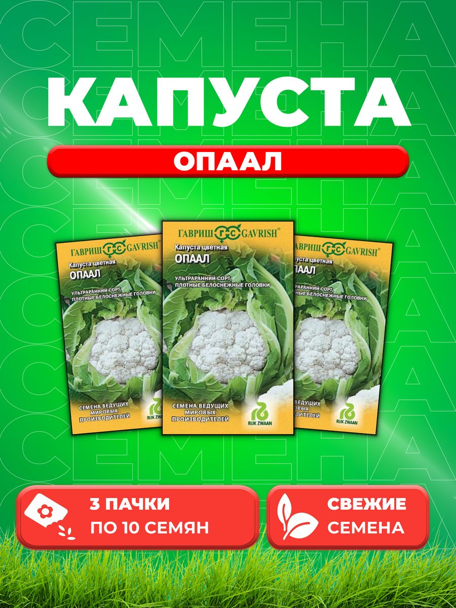 

Семена капуста цветная Опаал Гавриш 1999942128-3 3 уп.