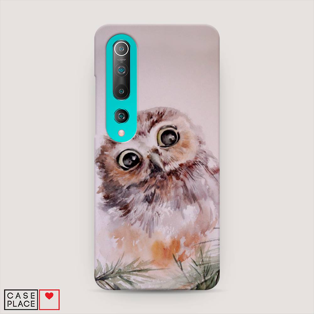 

Пластиковый чехол "Сова на розовом" на Xiaomi Mi 10, 37520-1