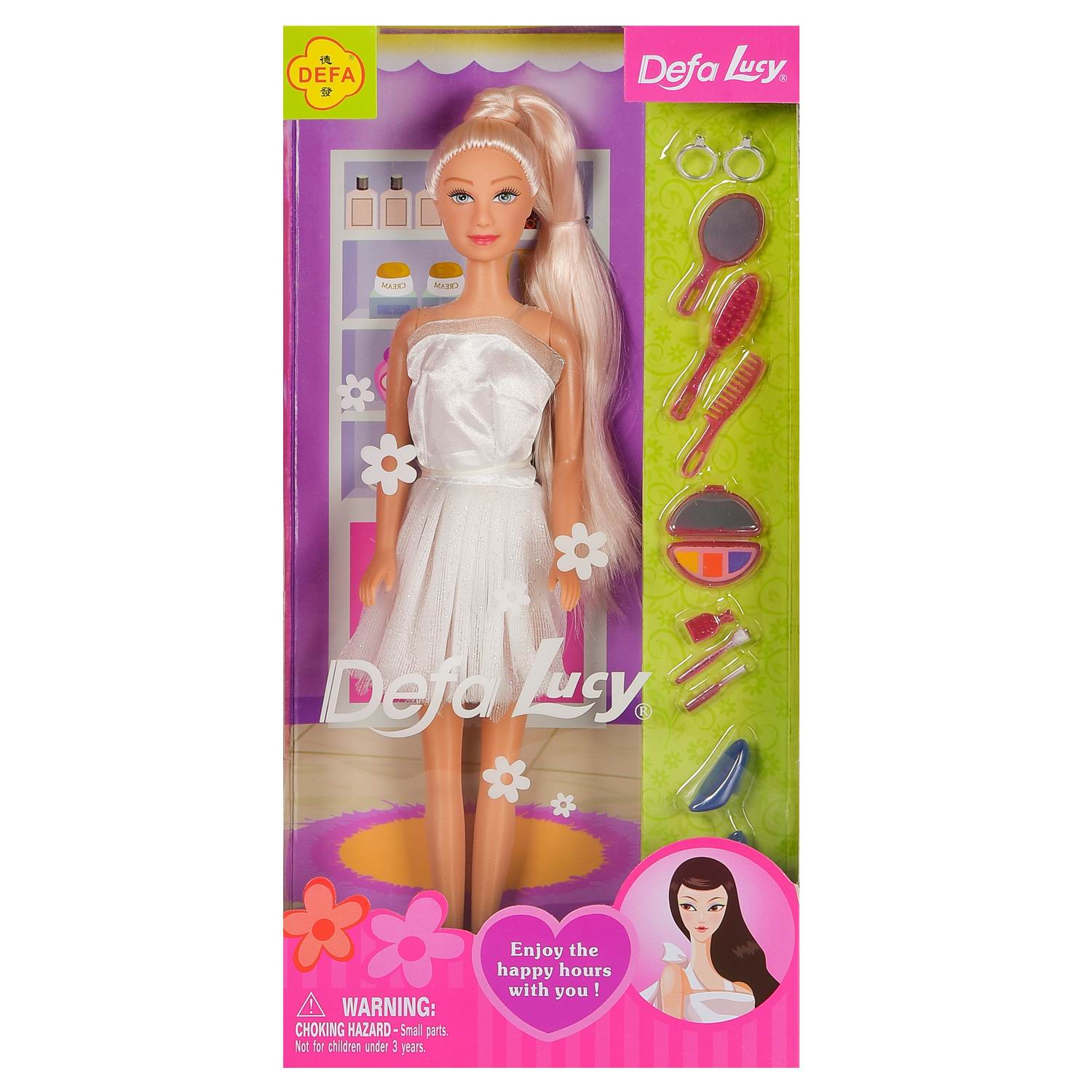 

Кукла Defa Lucy В салоне красоты в белом платье 29 см