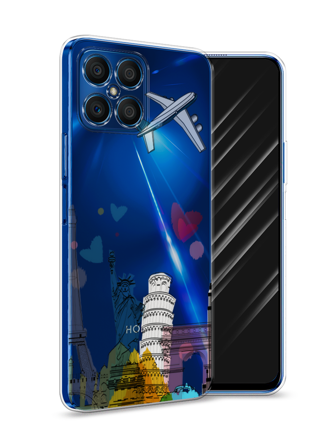 

Чехол Awog на Honor X8 "Самолет путешествий", Желтый, 6107650-10