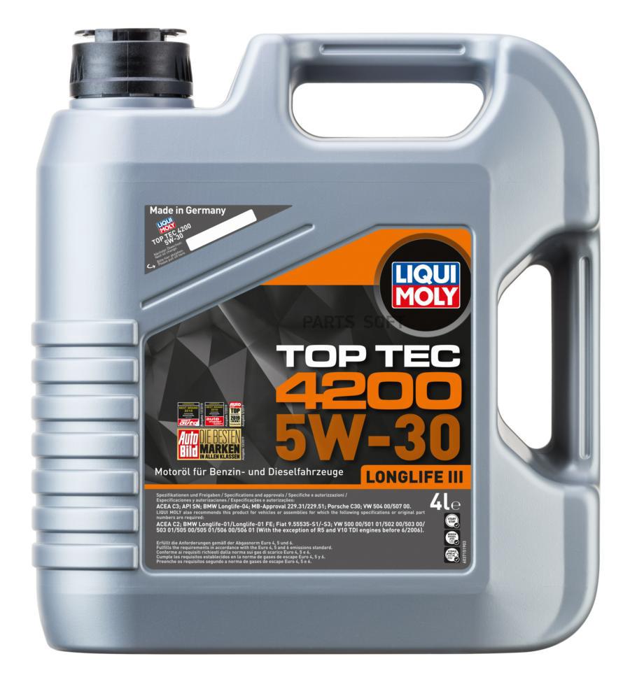 

Моторное масло LIQUI MOLY Top Tec 4200 5W30 4л