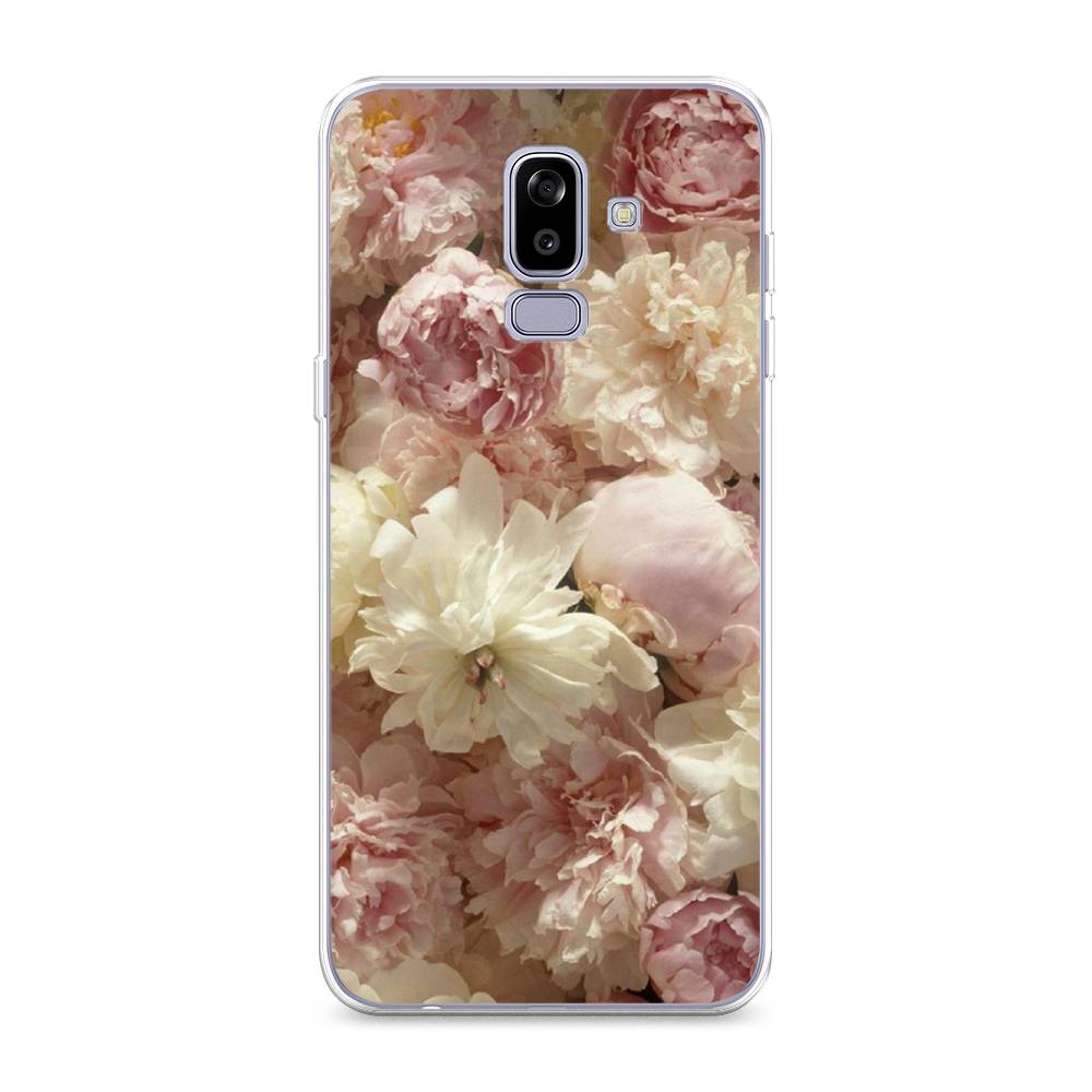 

Чехол Awog на Samsung Galaxy J8 "Пионы светлые", Бежевый;коричневый, 26550-8