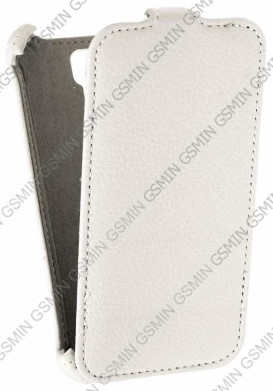 

Кожаный чехол для Explay Flame Armor Protective Case (Белый)