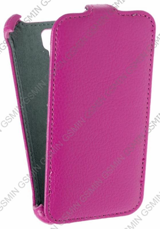 

Кожаный чехол для Explay Flame Armor Protective Case (Розовый)