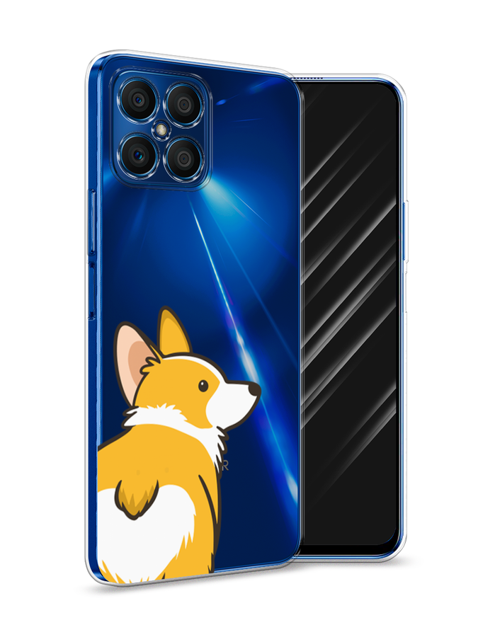 

Чехол Awog на Honor X8 "Корги следуй за мной", Желтый;бежевый;белый, 6107650-2