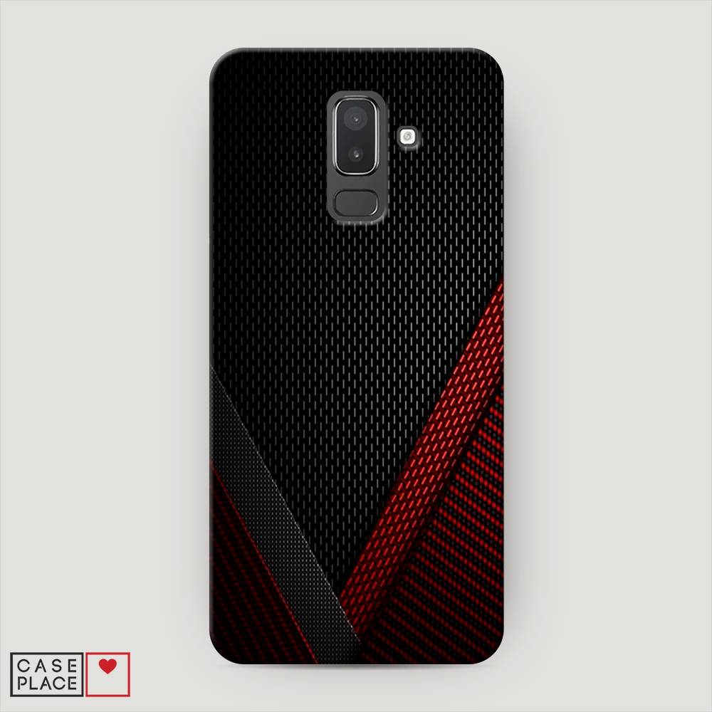 

Чехол Awog "Красный карбон" для Samsung Galaxy J8