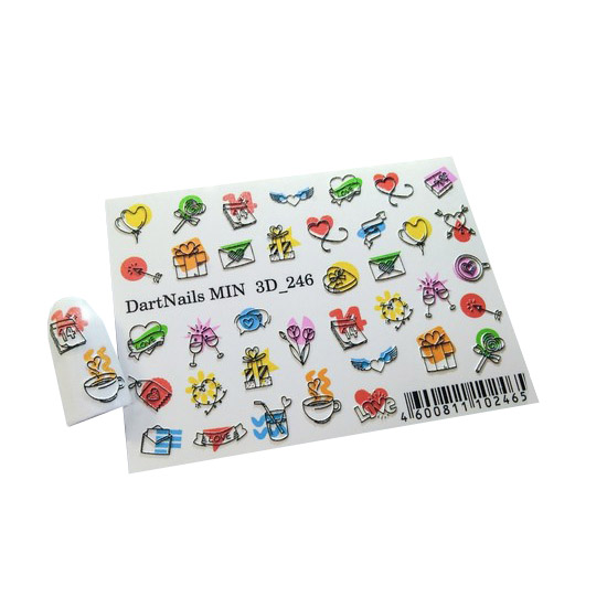 

3D-слайдер DartNails Pop Art №246