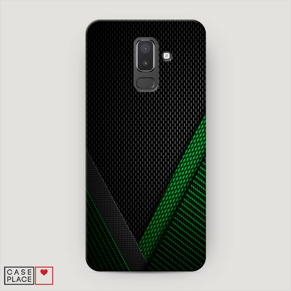 

Чехол Awog "Зеленый карбон" для Samsung Galaxy J8