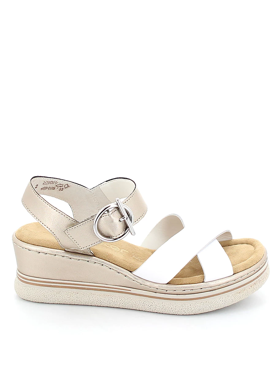 

Босоножки женские Rieker 67703-80 белые 39 RU, Белый, 67703-80