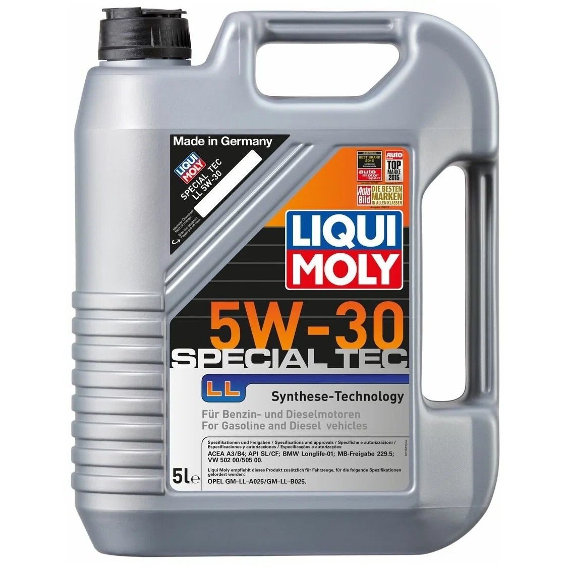 

Моторное масло LIQUI MOLY Special Tec LL 5W32 5л