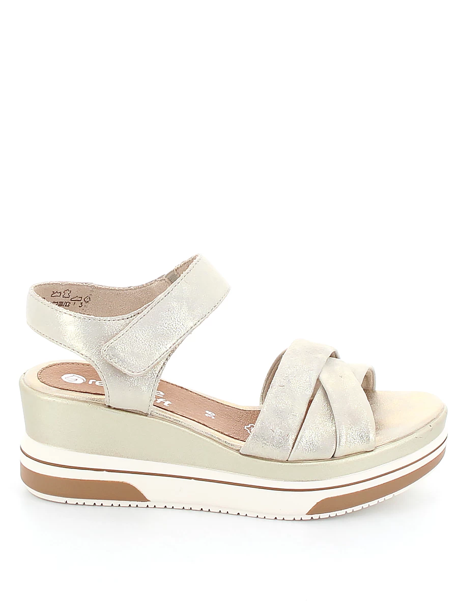 

Босоножки женские REMONTE D1P51-90 золотистые 39 RU, Золотистый, D1P51-90