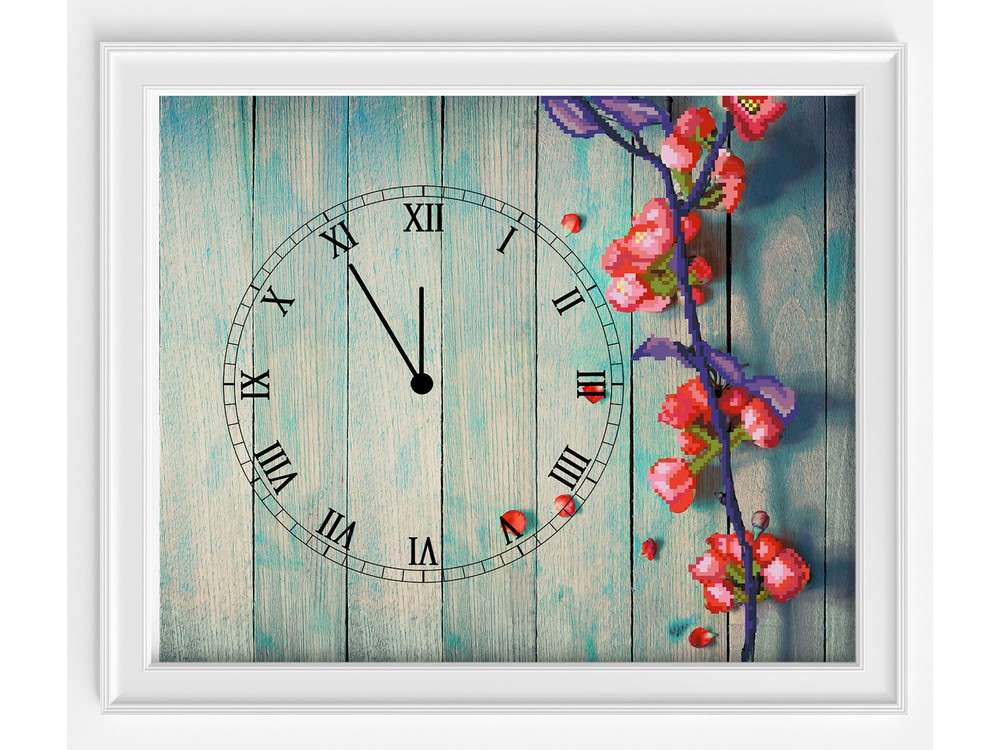 фото Набор вышивки бисером часов «время весны» матренин посад