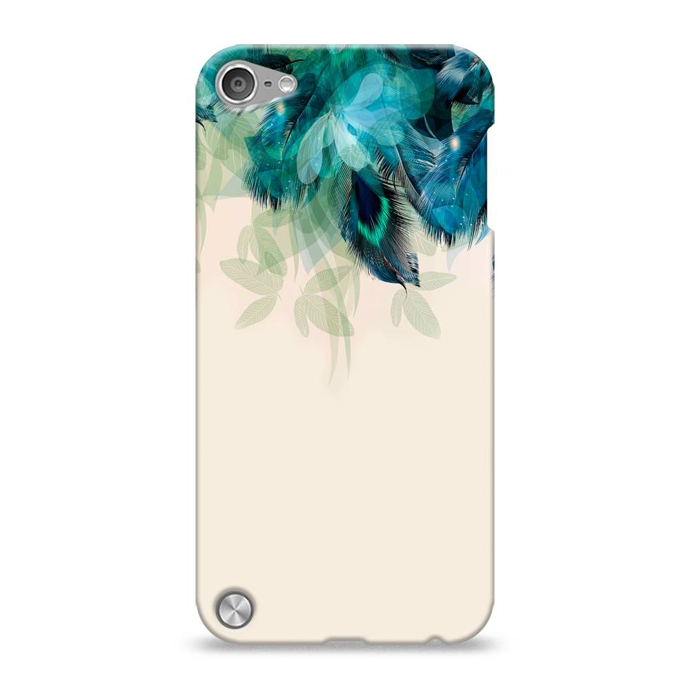 

Пластиковый чехол "Перья голубого цвета" на Apple iPod Touch, 11120-1