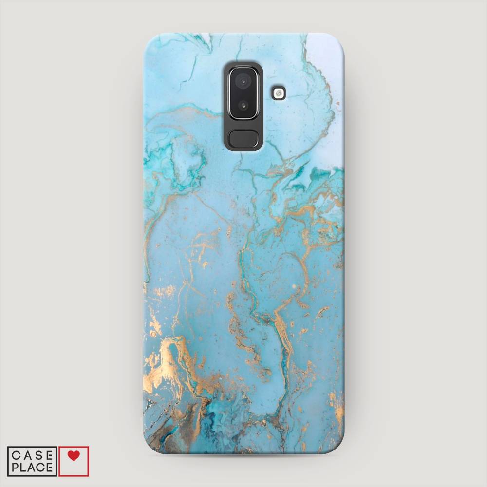 

Чехол Awog "Голубой мрамор рисунок" для Samsung Galaxy J8