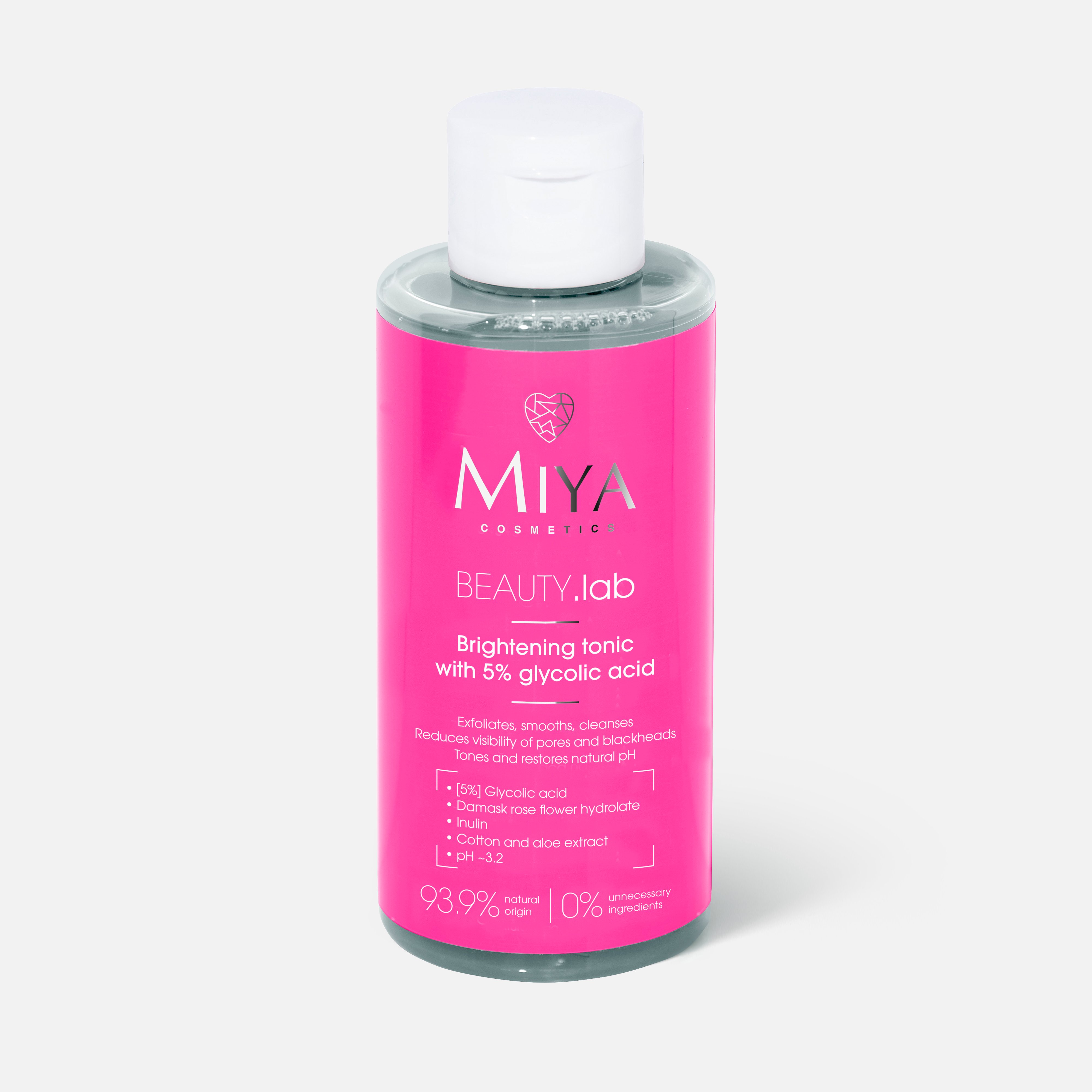 Тоник для лица Miya cosmetics Beauty.Lab Brightening, Glycolic acid 5%, 150 мл пилинг для лица sm7 aha pha кислотный пилинг гликолевая кислота 10%