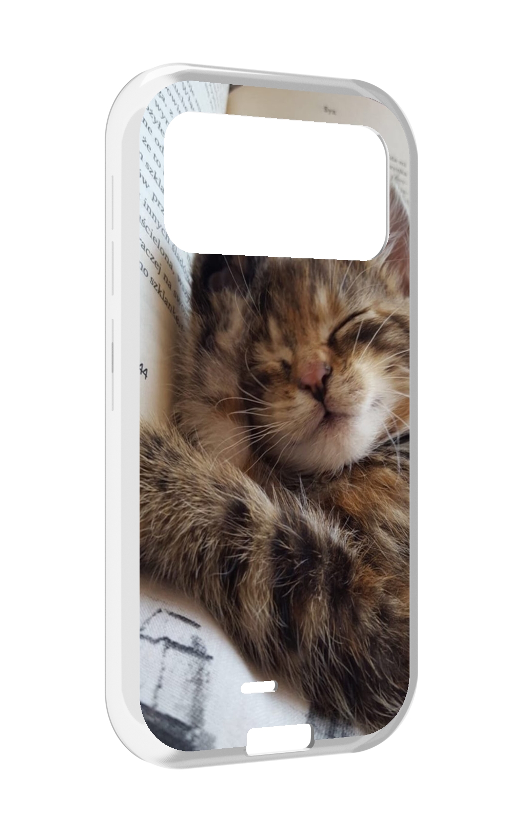 

Чехол MyPads Спящий-котенок для Oukitel F150 H2022, Прозрачный, Tocco