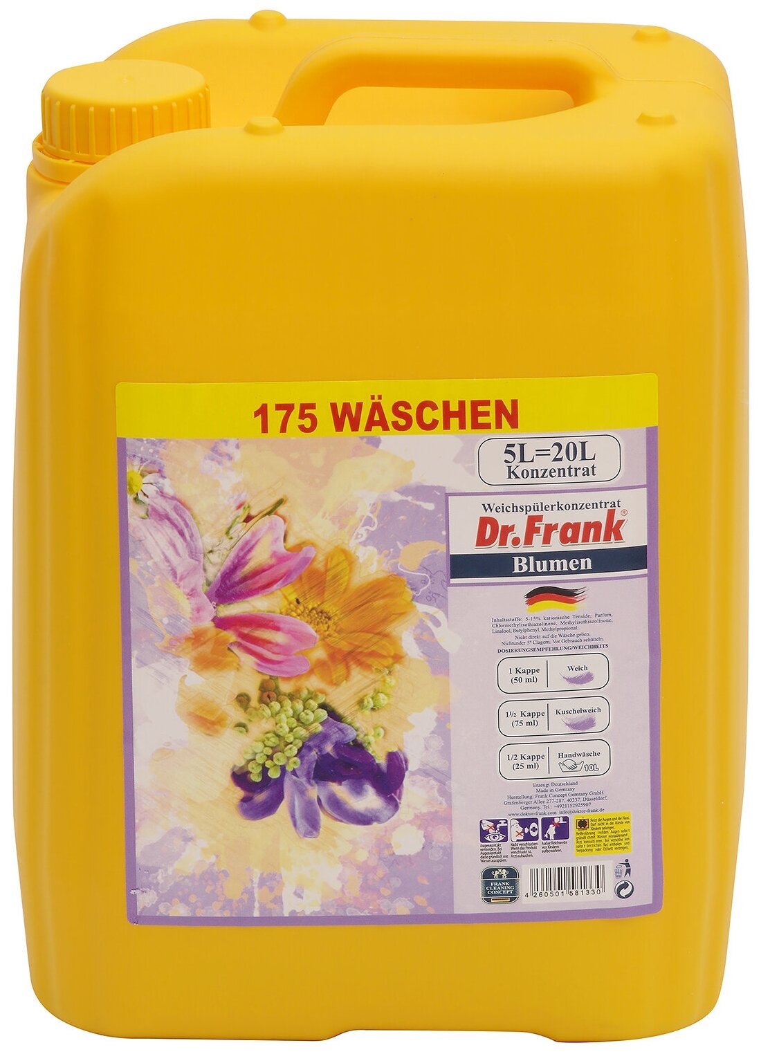 фото Кондиционер для белья с цветочным ароматом dr. frank blumen dr005 dr.frank