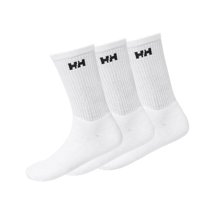 

Носки Helly Hansen 3-PACK COTTON SPORT SOCK унисекс, размер 45-47, белые, 3 пары, 67182