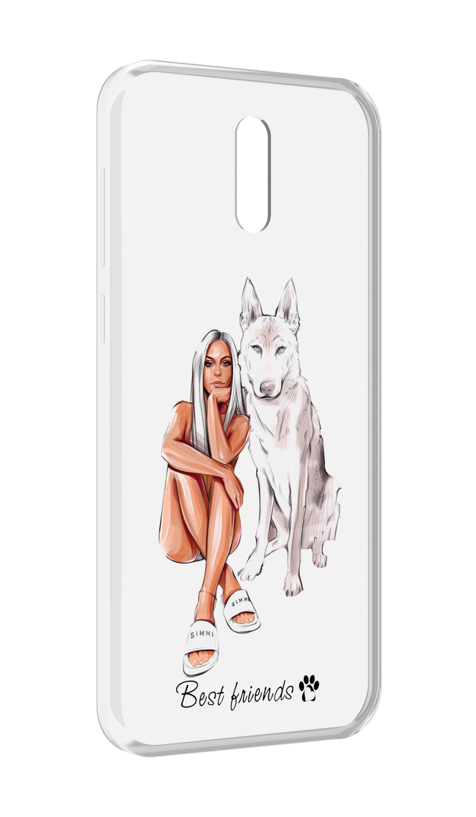 

Чехол MyPads Лучшие-друзья для Alcatel 3L (2019), Прозрачный, Tocco