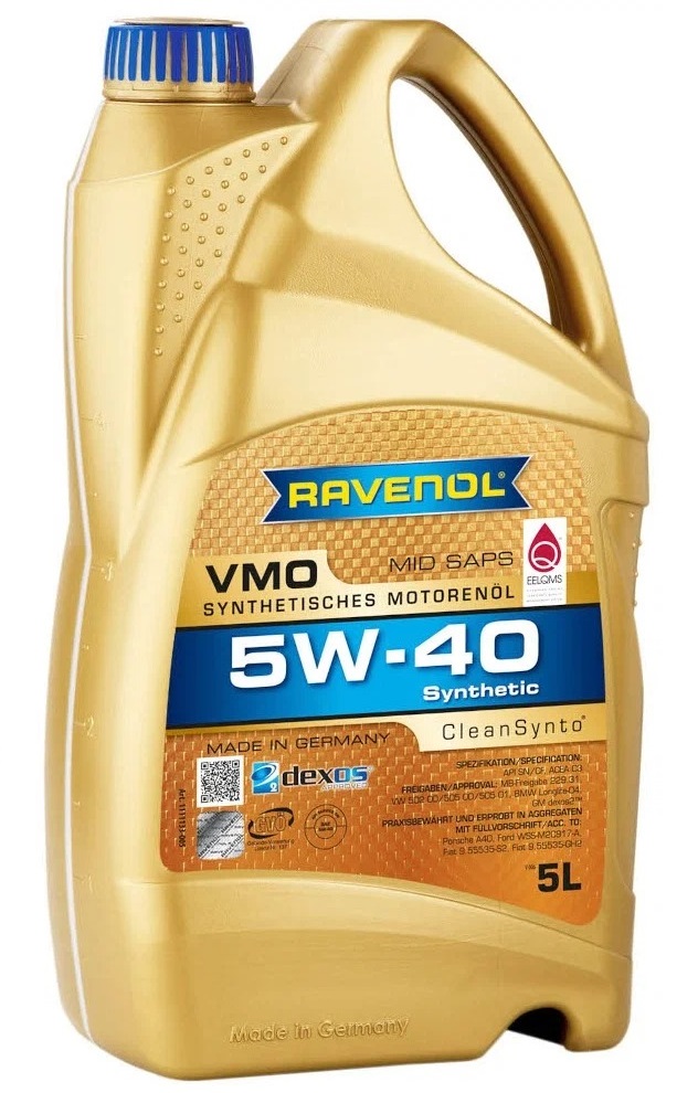 фото Ravenol масло моторное vmo 5w-40 5л (синтетика)