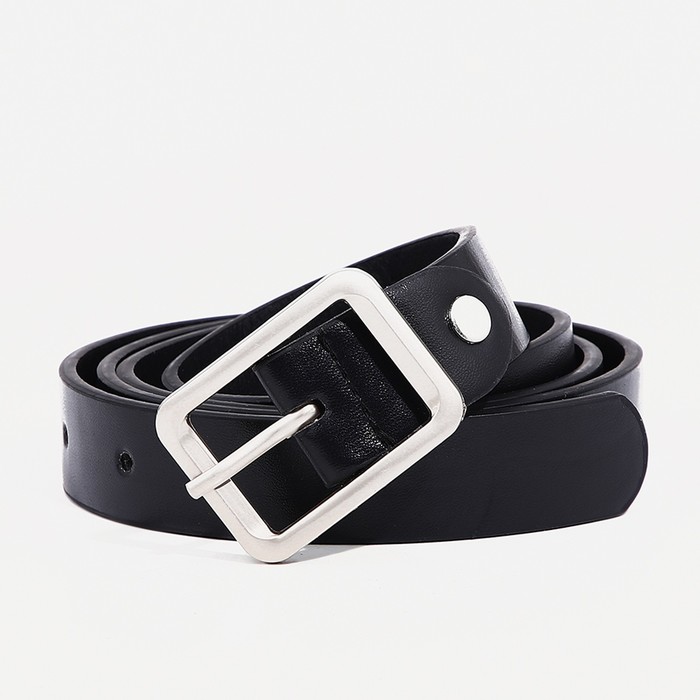 Ремень женский 9720584 черный, 110х2,4 см