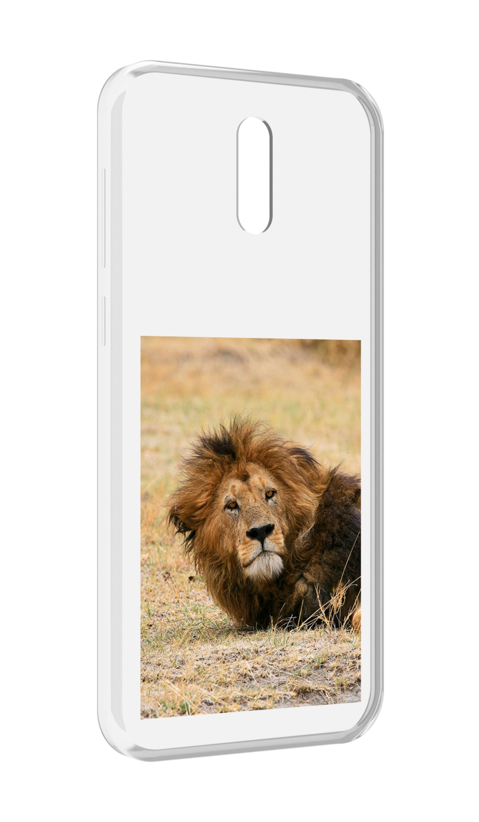 

Чехол MyPads Лев-лежит мужской для Alcatel 3L (2019), Прозрачный, Tocco