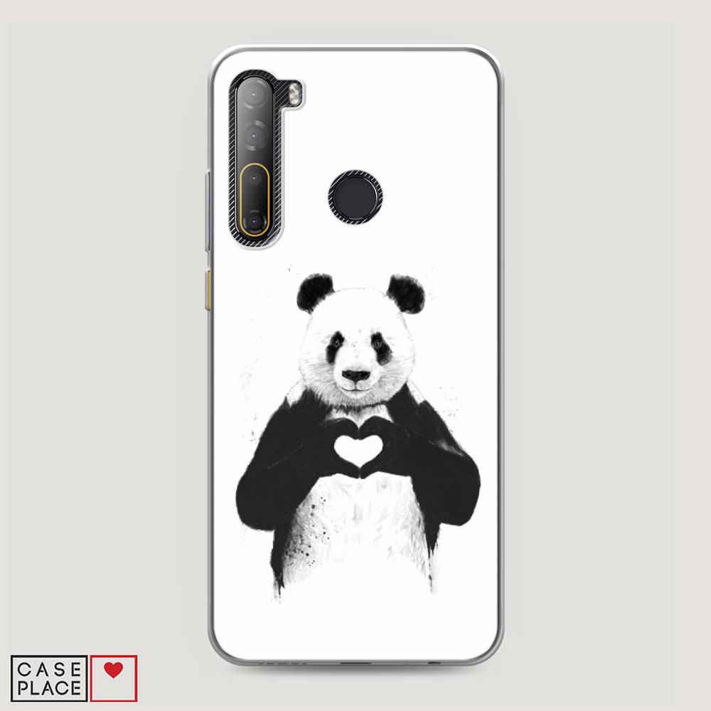 фото Чехол awog "панда love" для htc desire 20 pro