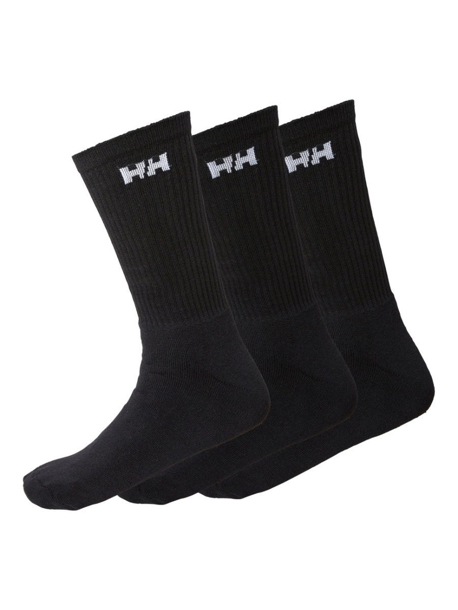 

Носки Helly Hansen 3-PACK COTTON SPORT SOCK унисекс, размер 41-44, чёрные, 3 пары, 67182