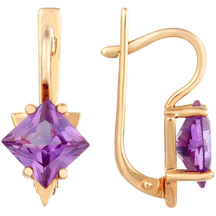 

Серьги женские из золота ALORIS 030Ал, александрит, 030Ал