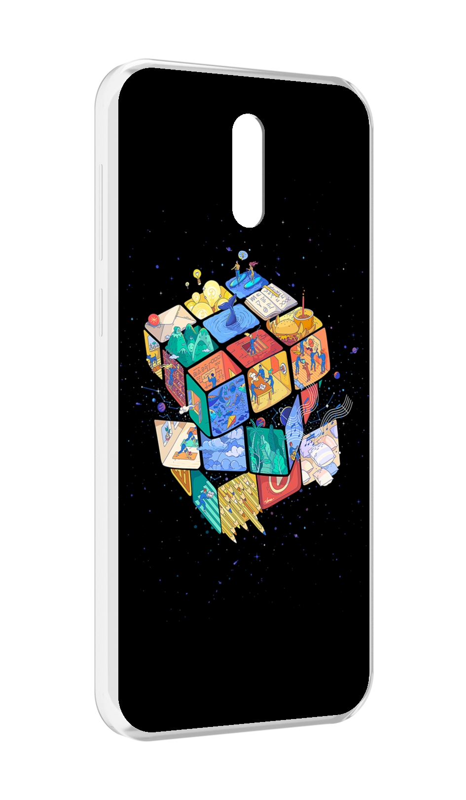 

Чехол MyPads Кубик-Рубика для Alcatel 3L (2019), Прозрачный, Tocco
