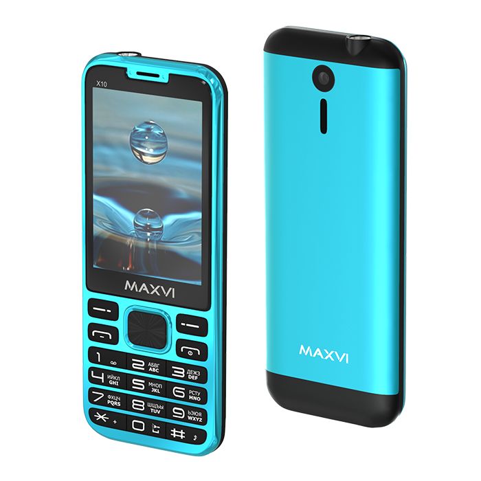 

Сотовый телефон MAXVI X10 Aqua Blue