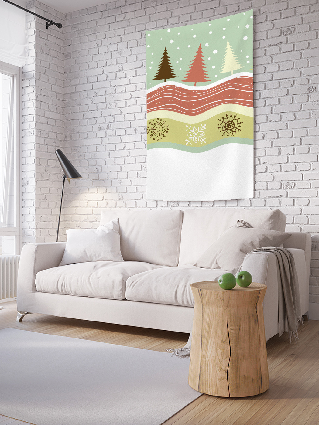 

Вертикальное фотопанно на стену JoyArty Еловые волны 150x200 см, Еловые волны