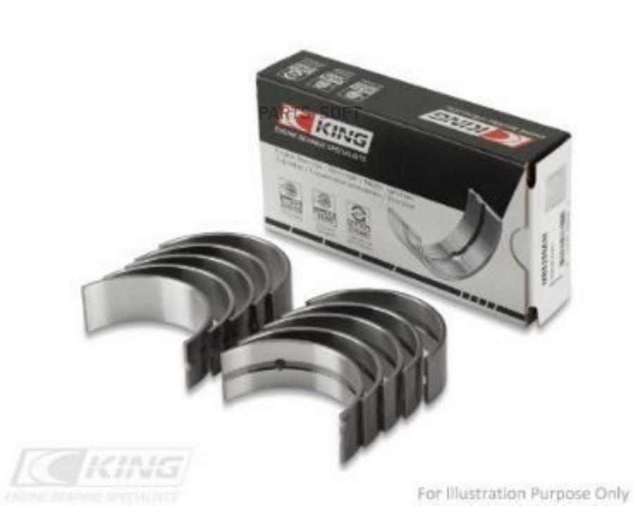 

KING MB5352AM 0.25_вкладыши коренные! 51,9х19,4х2,0 +025 (5)\ Renault Laguna/Clio/Megane 1, MB5352AM025