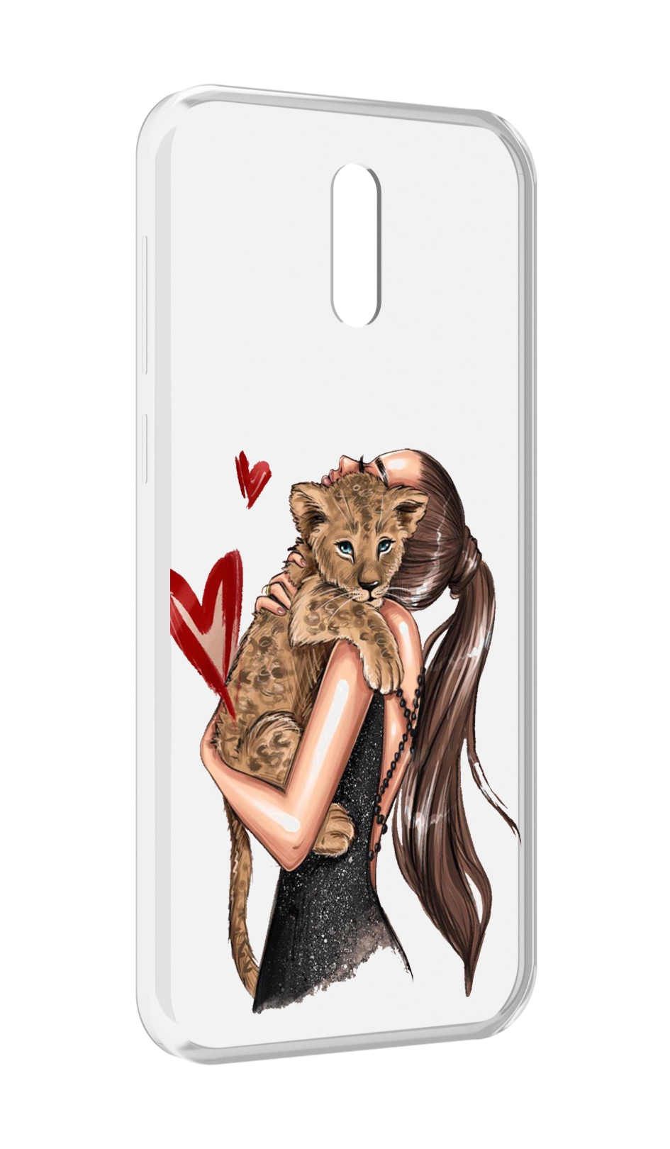 

Чехол MyPads Кошачья-любовь для Alcatel 3L (2019), Прозрачный, Tocco