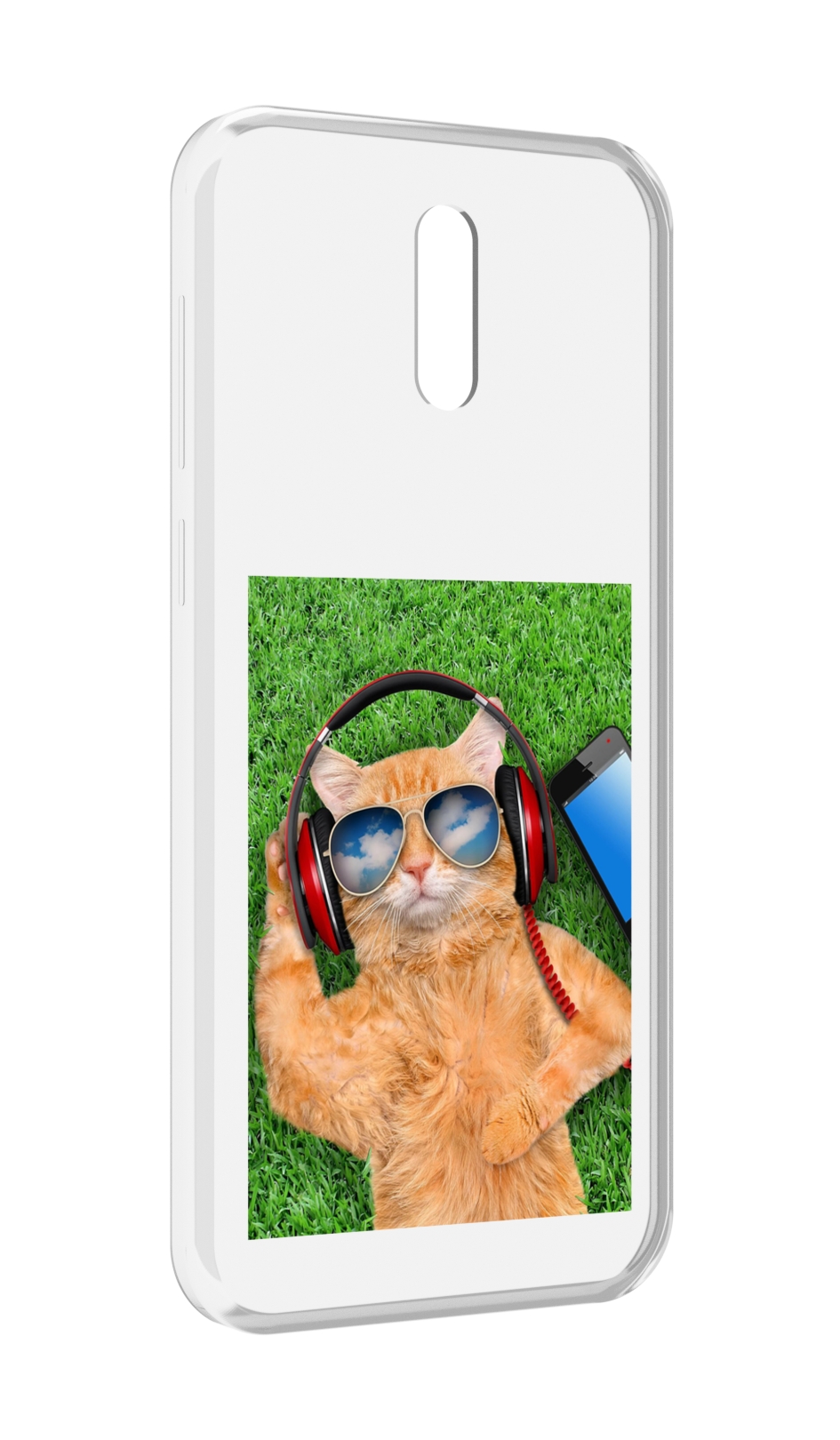 

Чехол MyPads Кот-кайфарик для Alcatel 3L (2019), Прозрачный, Tocco