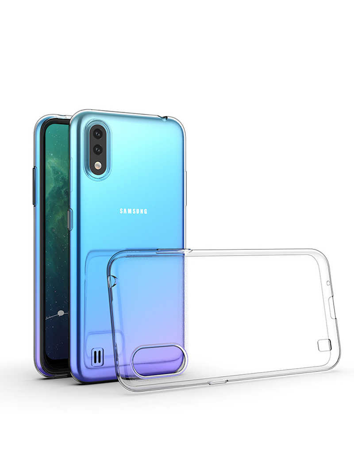 

Чехол OEM для Samsung Galaxy A01/Galaxy M01 прозрачный