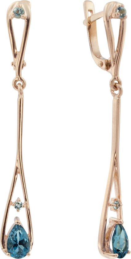 

Серьги женские из золота ALORIS 1551ТлТ, топаз, 1551ТлТ