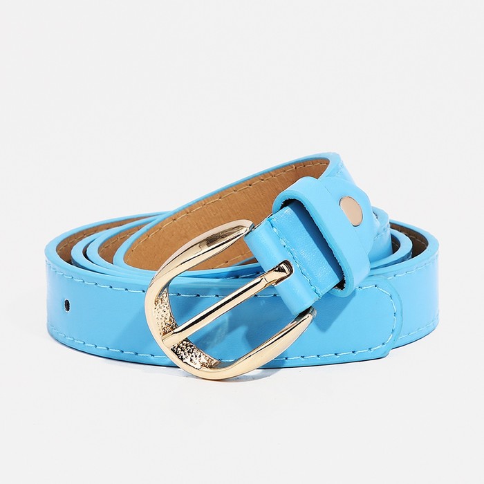

Ремень женский 9720522 голубой, 110х2,2 см, 9720522